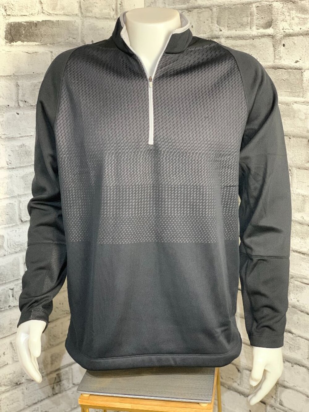 Nike Golf Therma-Fit 1/4 Zip Pullover Henley Jacket Men L Black Tour Performance